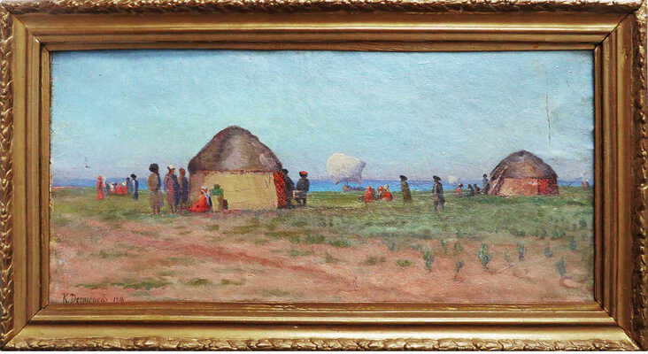 Неизвестный художник (Дегтерев К.). Степной пейзаж